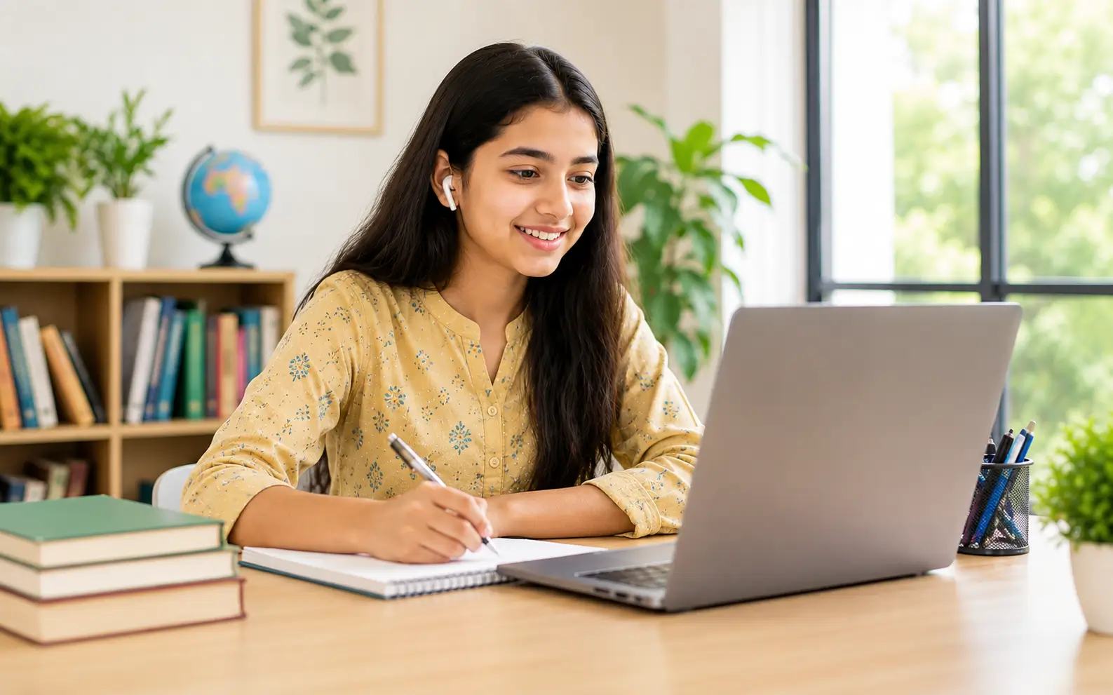 Student receiving one-to-one online IGCSE tutoring